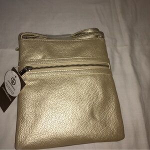 Giani Bernini Gold Crossbody Bag